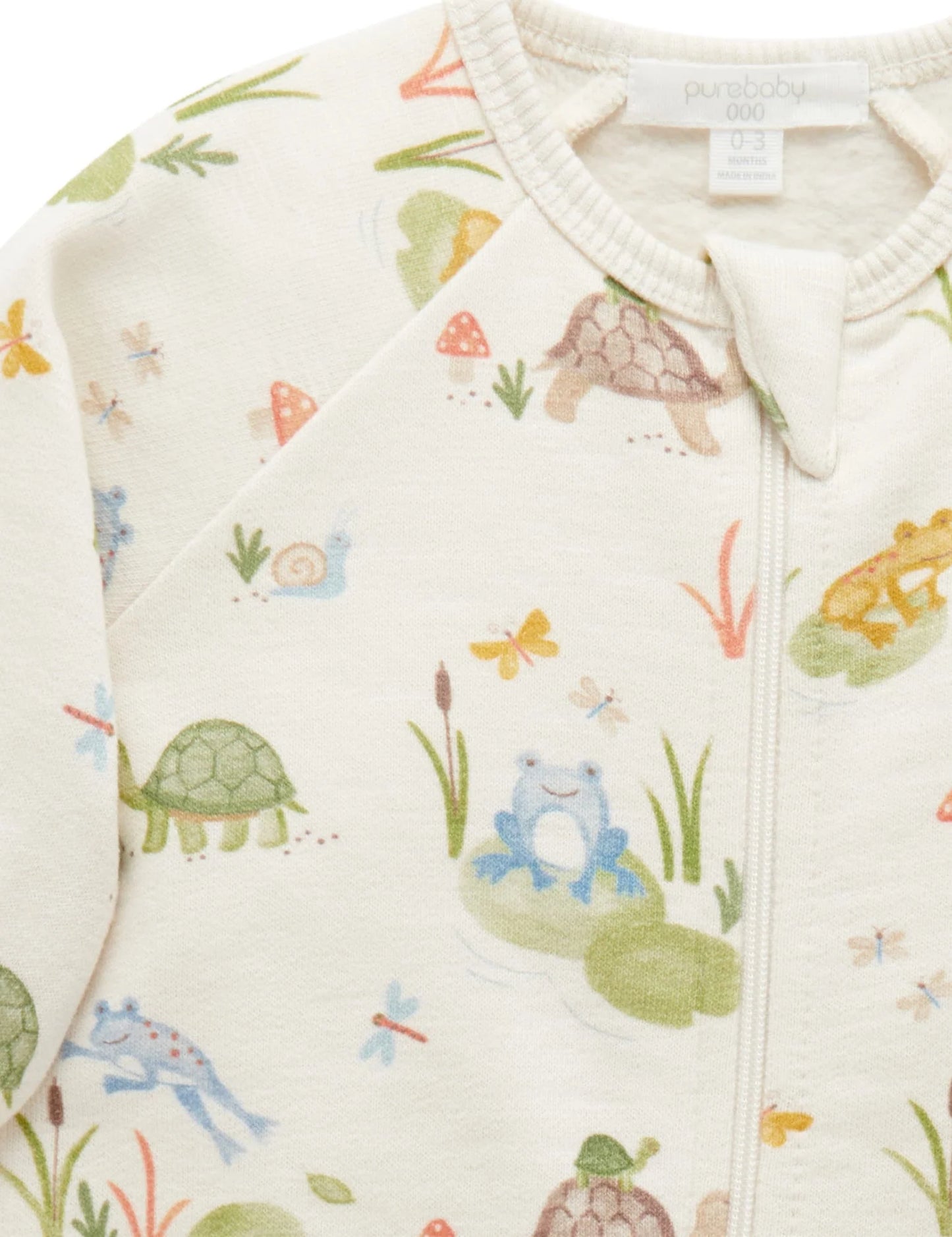 River Friends Fleece Zip Growsuit
