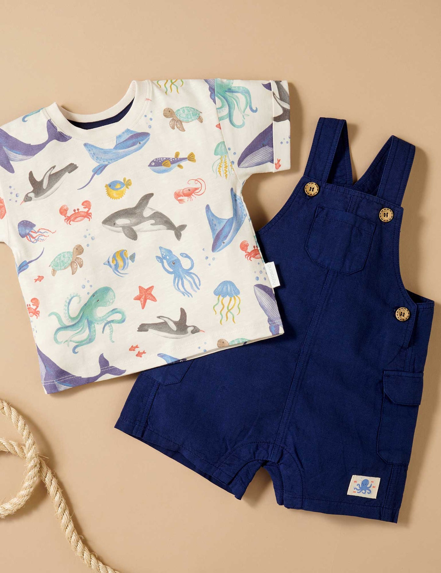 Sea Animals Marine Overall Set