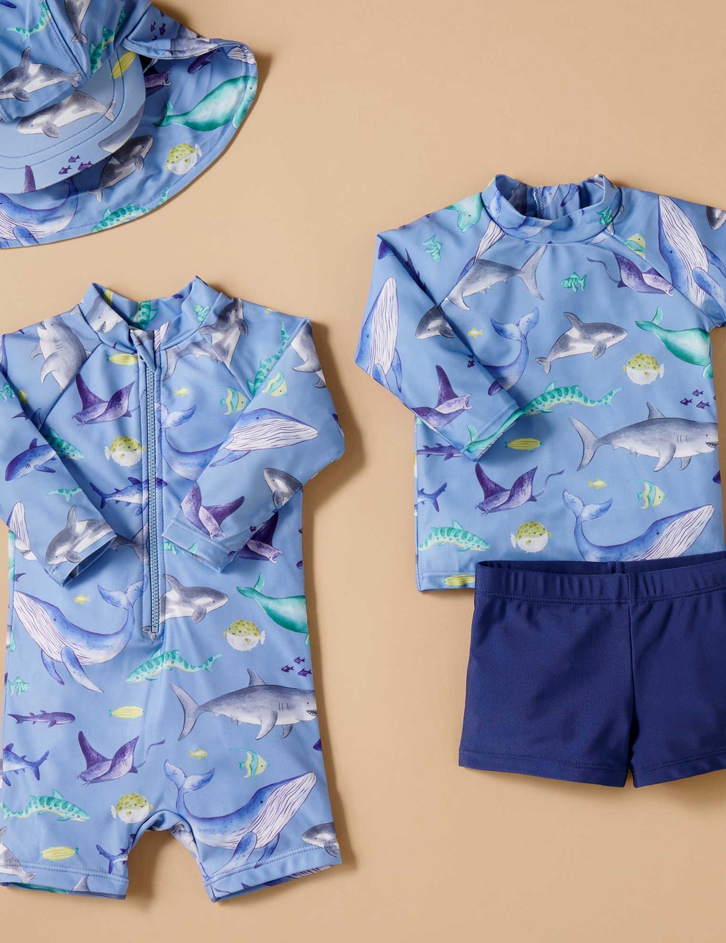 Shark Long Sleeve Rashie Sunsuit