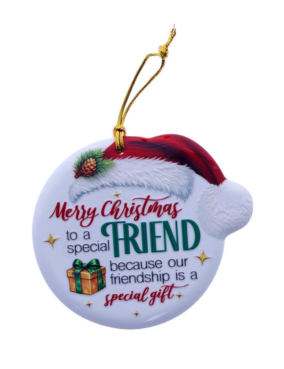 Christmas Sentiment Hanging Plaque - Special Friend