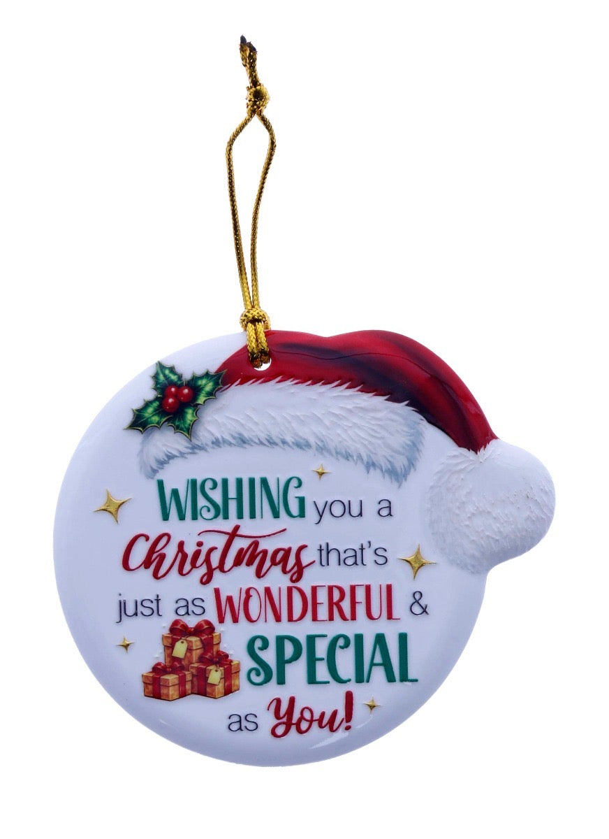Christmas Sentiment Hanging Plaque - Special As You