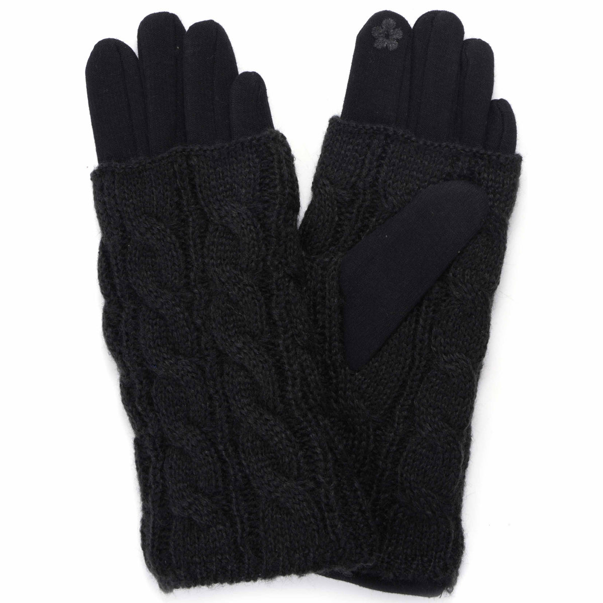 2-in-1 Gloves with Fingerless Gloves