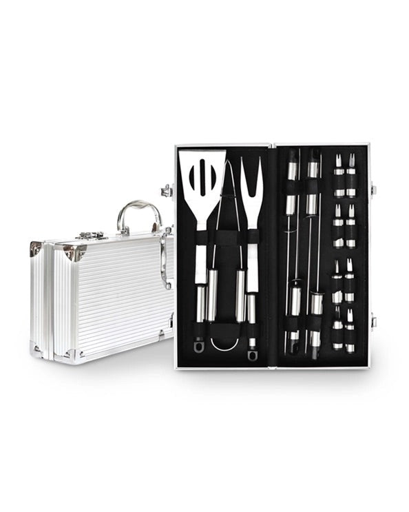 Men's Republic - 16 Piece BBQ Set in Aluminium Case
