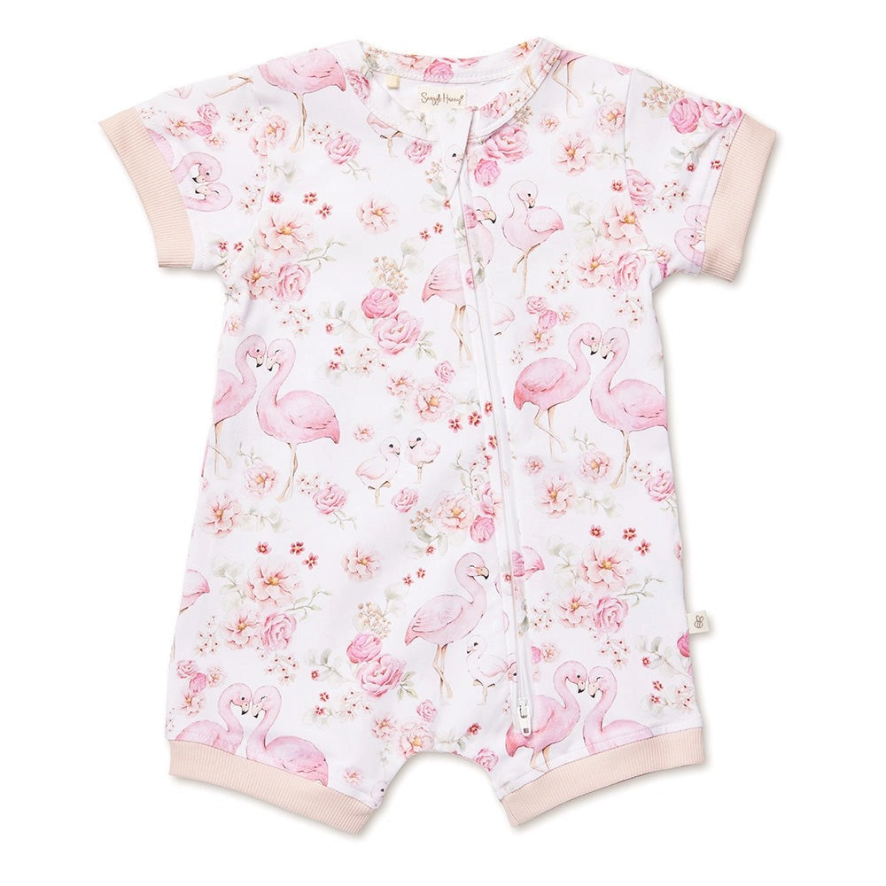Flamingos Organic Snuggle Shortie
