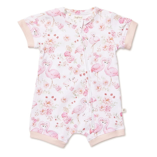 Flamingos Organic Snuggle Shortie