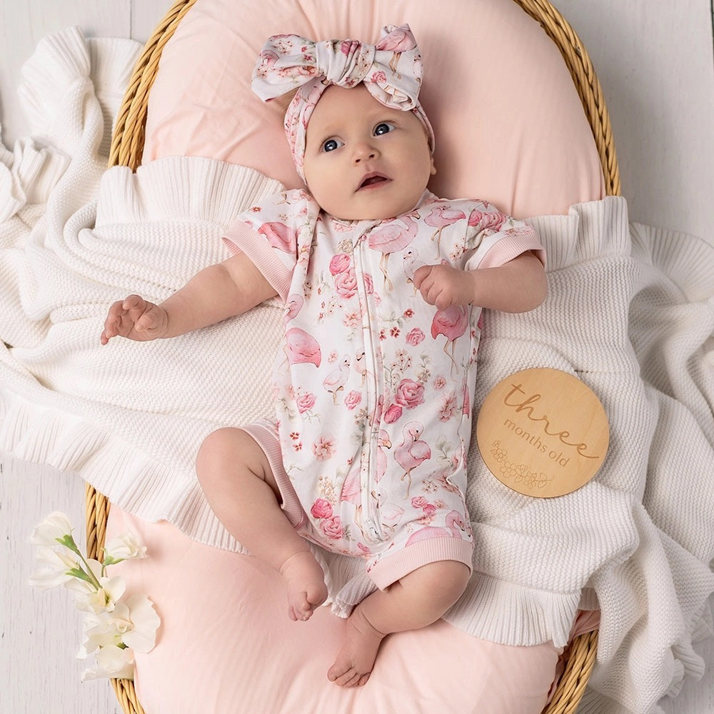 Flamingos Organic Snuggle Shortie