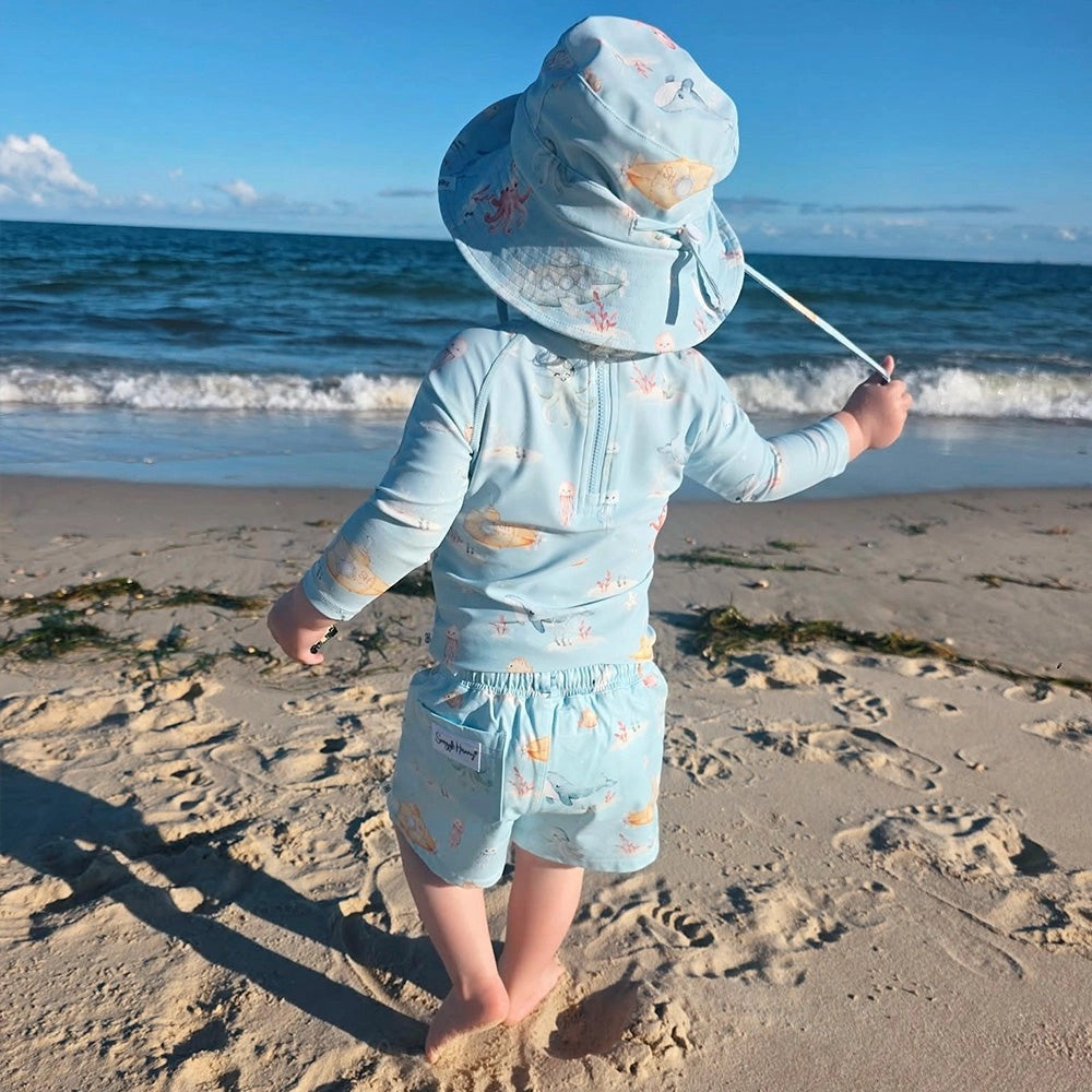 Blue Little Subs Board Shorts