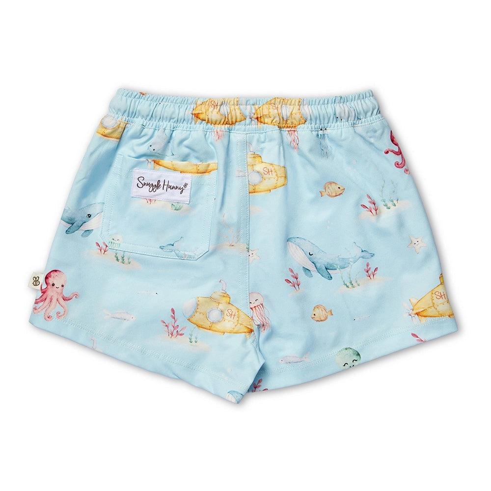 Blue Little Subs Board Shorts