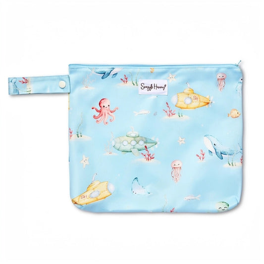 Blue Little Subs Wet Bag