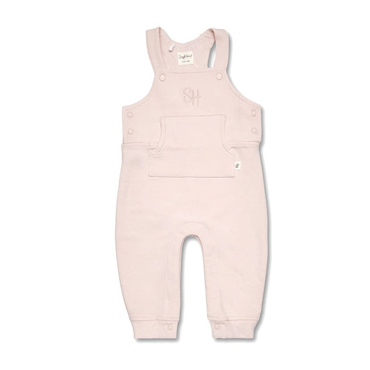 Baby Pink Organic Joey Overalls