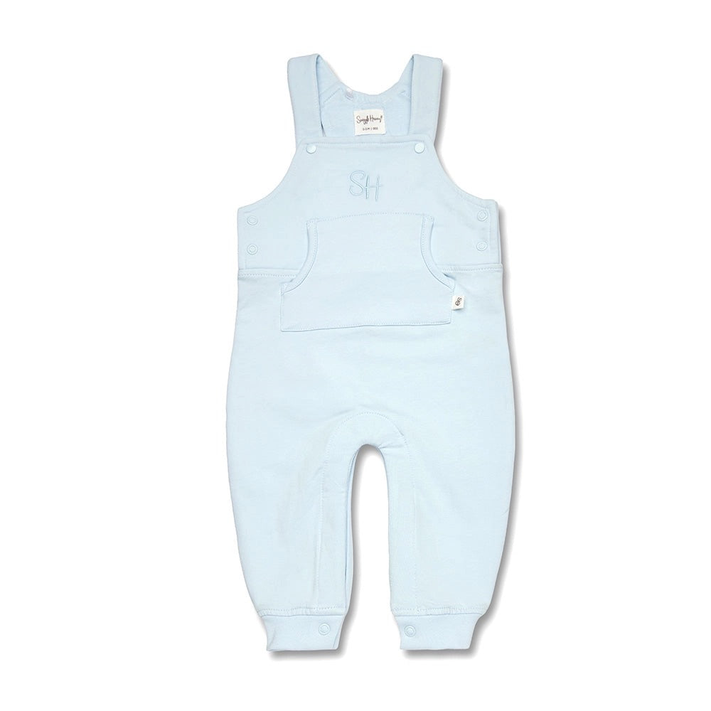 Baby Blue Organic Joey Overalls