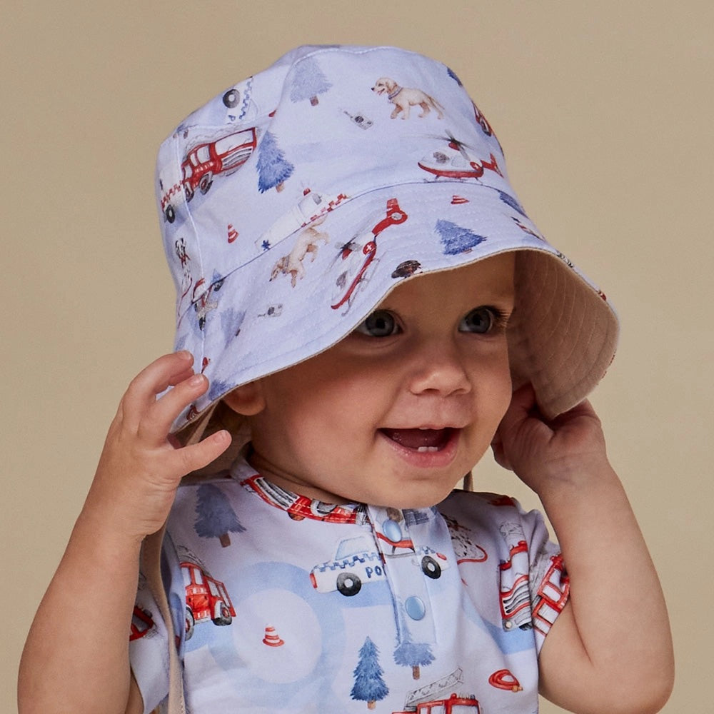 To The Rescue Reversible Cotton Bucket Hat