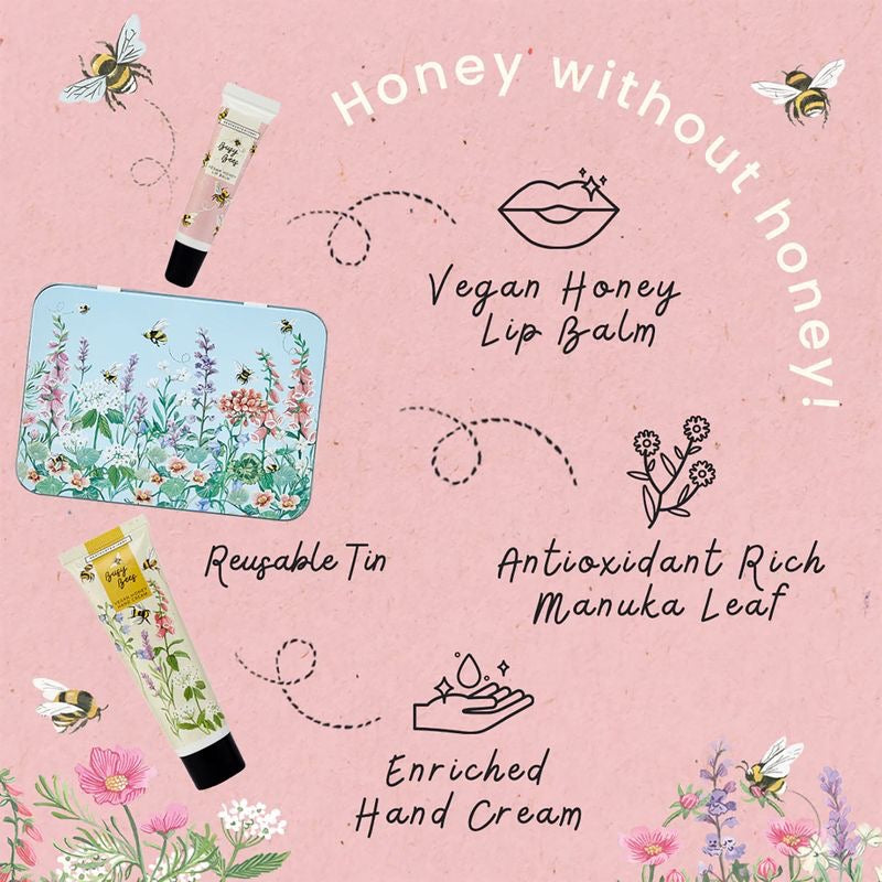 Heathcote & Ivory - Busy Bees Hand Cream & Lip Balm in Tin