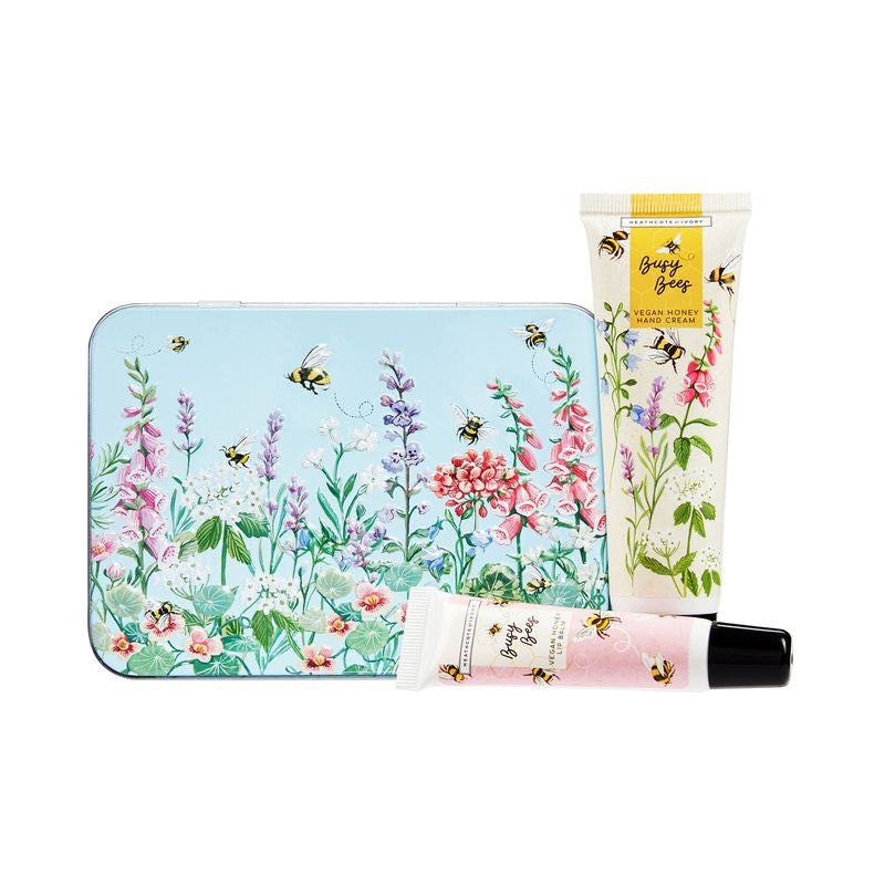 Heathcote & Ivory - Busy Bees Hand Cream & Lip Balm in Tin
