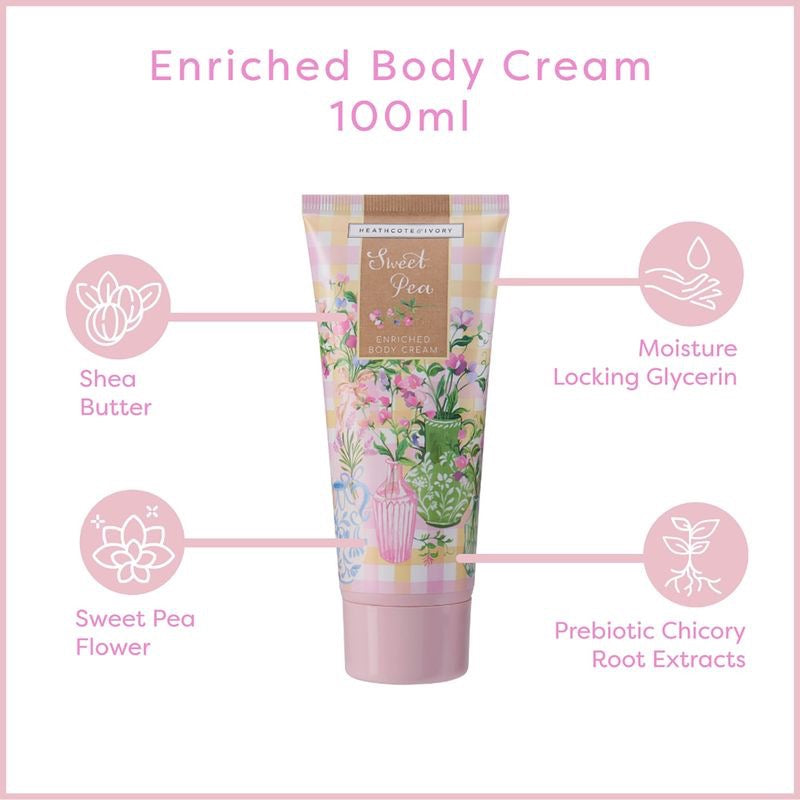 Heathcote & Ivory - Sweet Pea Radiant Skin Essentials Tin