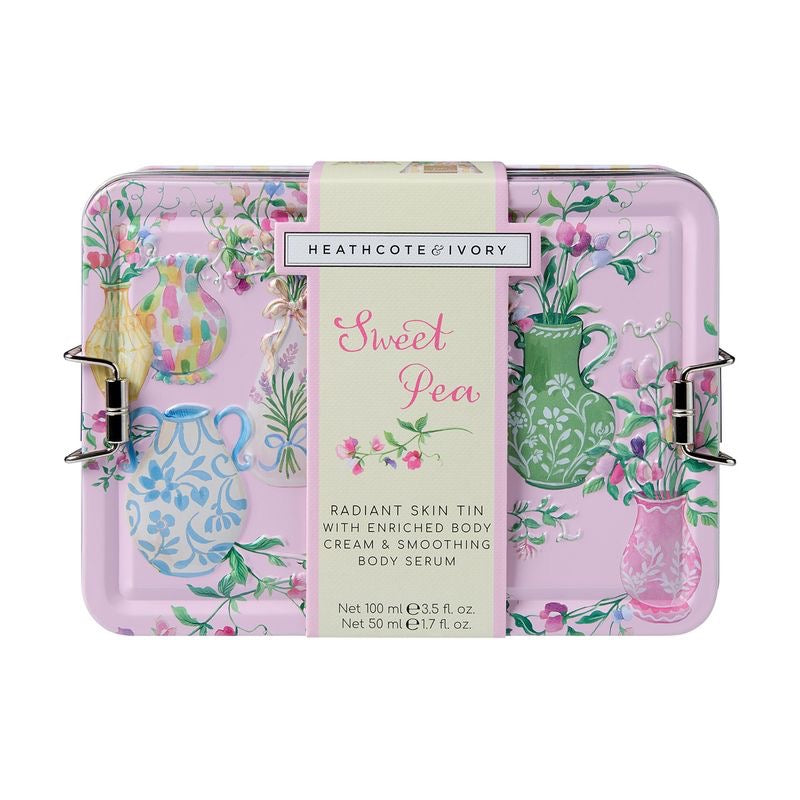 Heathcote & Ivory - Sweet Pea Radiant Skin Essentials Tin