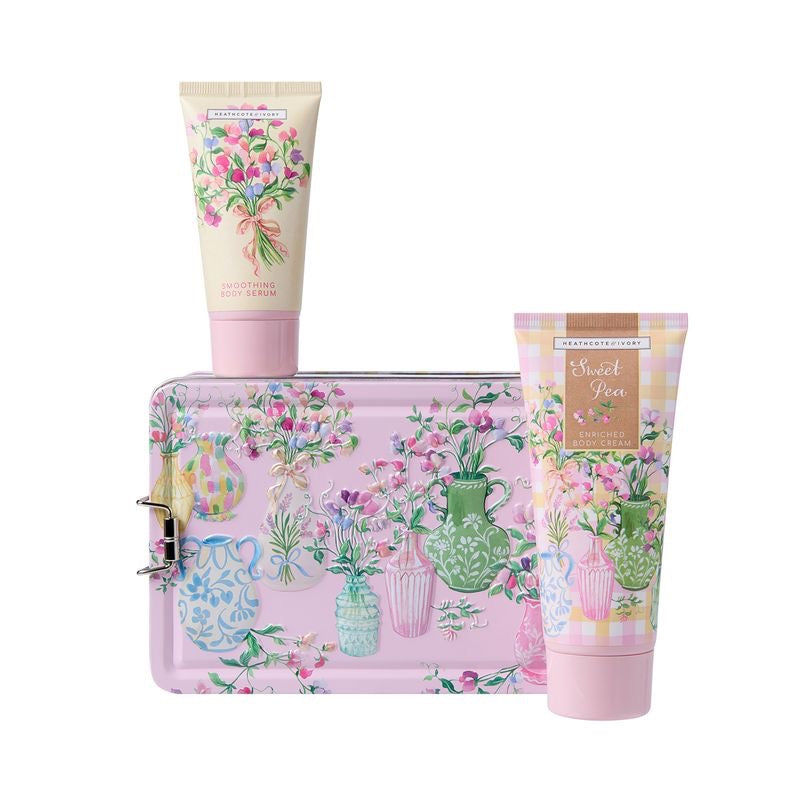 Heathcote & Ivory - Sweet Pea Radiant Skin Essentials Tin
