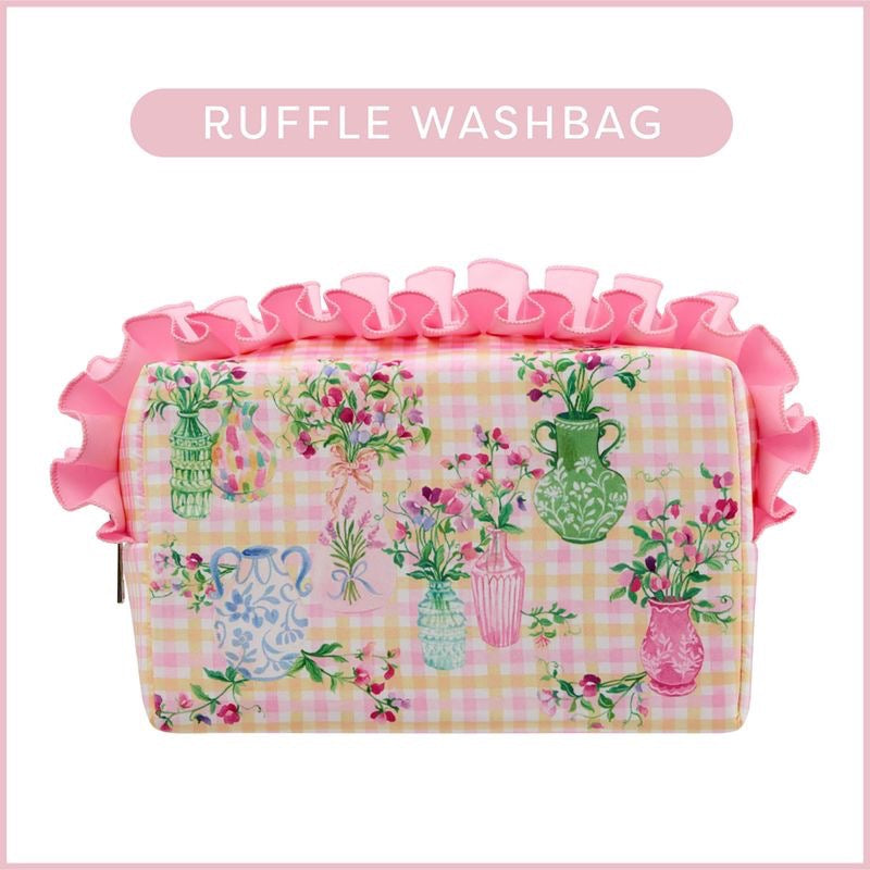 Heathcote & Ivory - Sweet Pea Ruffle Wash Bag