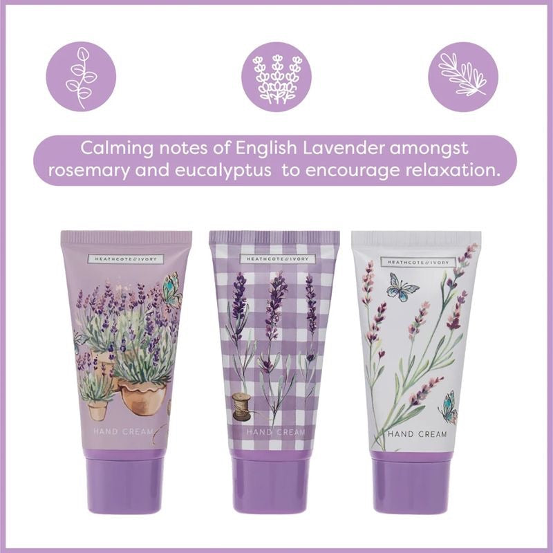 Heathcote & Ivory - English Lavender Hand Cream Trio