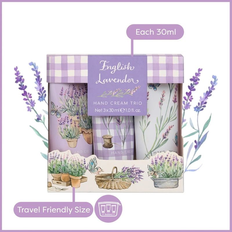 Heathcote & Ivory - English Lavender Hand Cream Trio