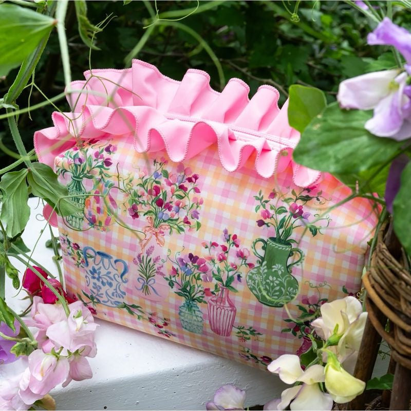 Heathcote & Ivory - Sweet Pea Ruffle Wash Bag