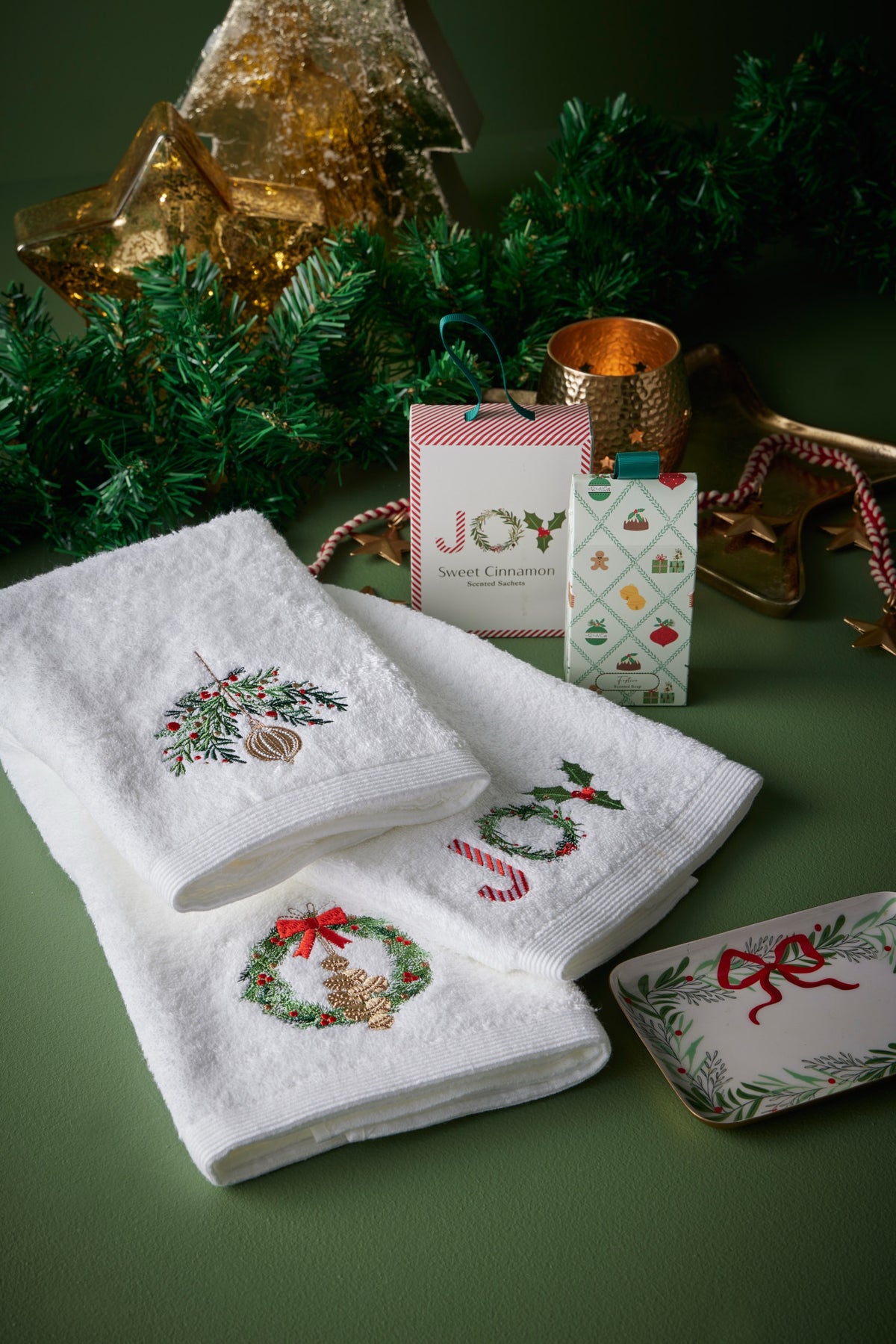 Joyous Christmas Hand Towel