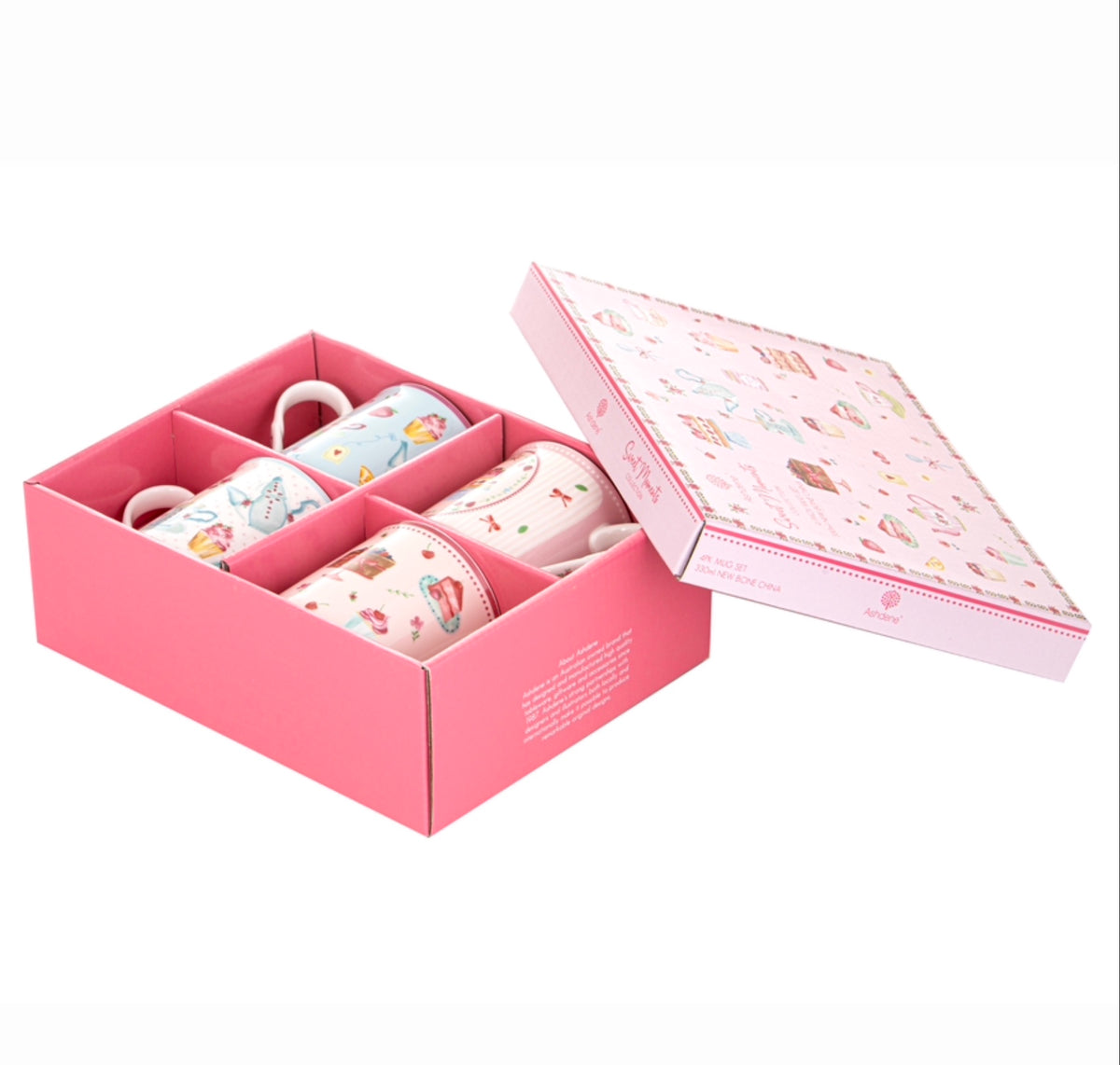 Sweet Moments - Set of 4 Assorted Mugs