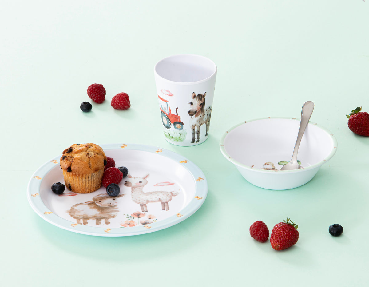 Little Farm - 3 Piece Kids Dinner Set