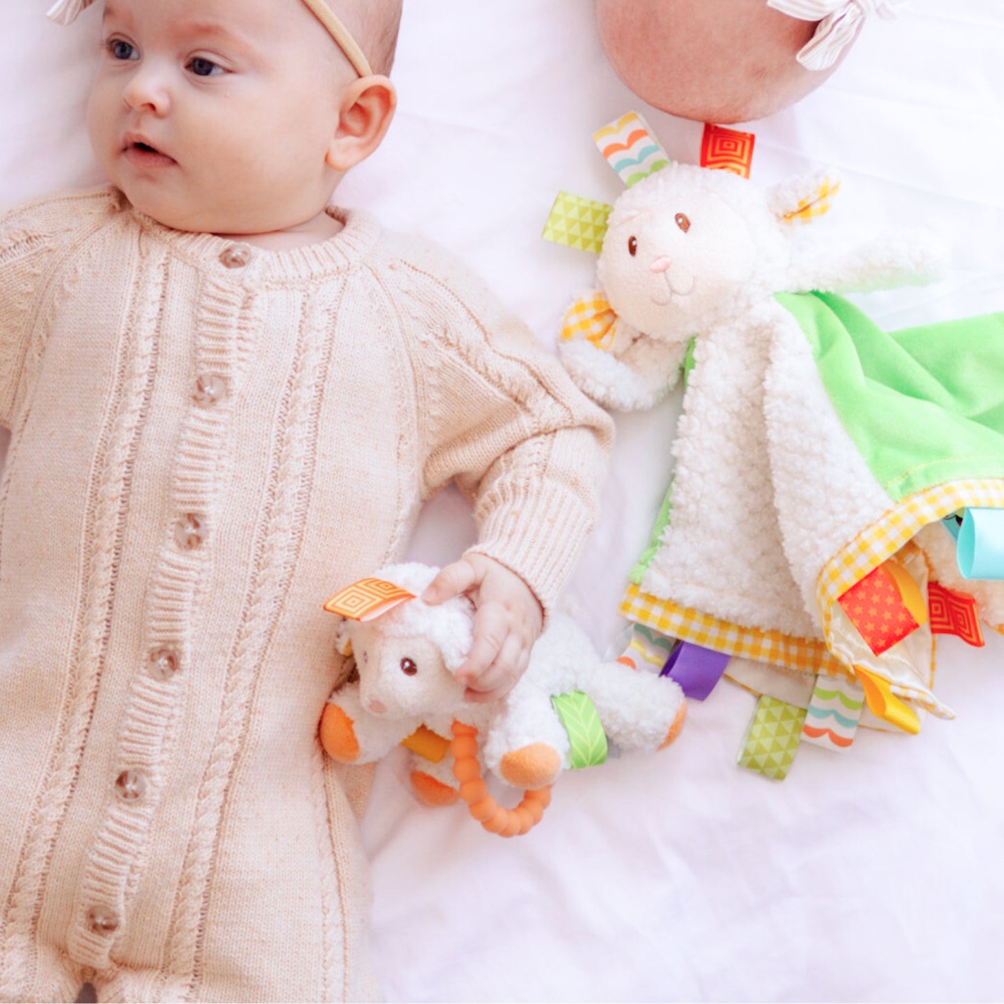 Mary Meyer Taggies - Sherbert Lamb Character Blanket