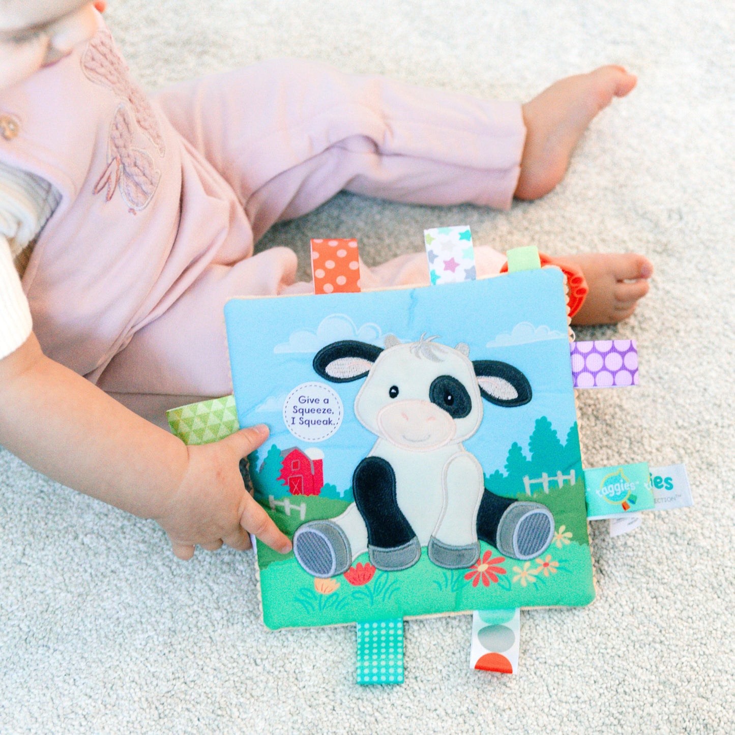 Mary Meyer Taggies - Buttercup Cow Crinkle Me