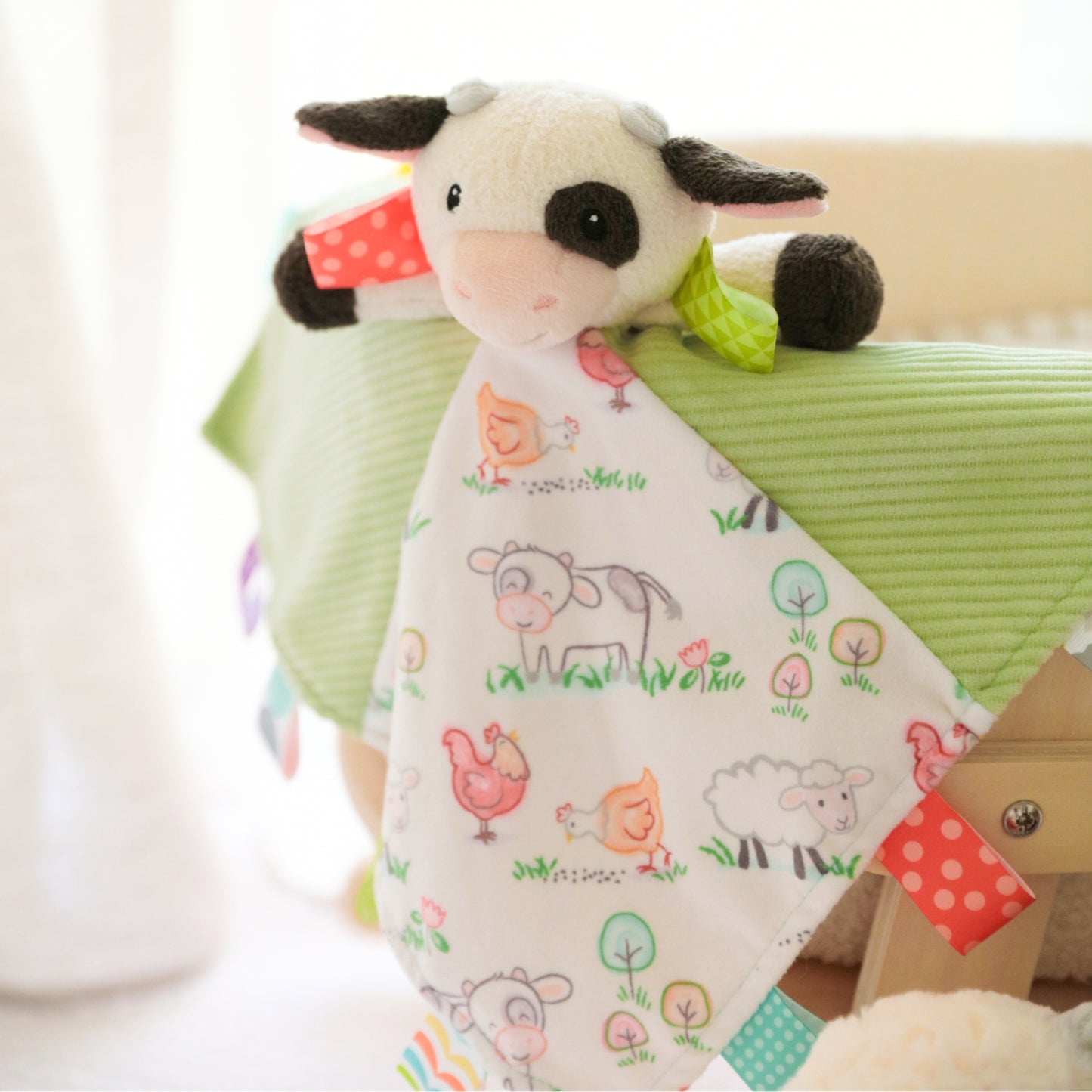 Mary Meyer Taggies - Buttercup Cow Character Blanket