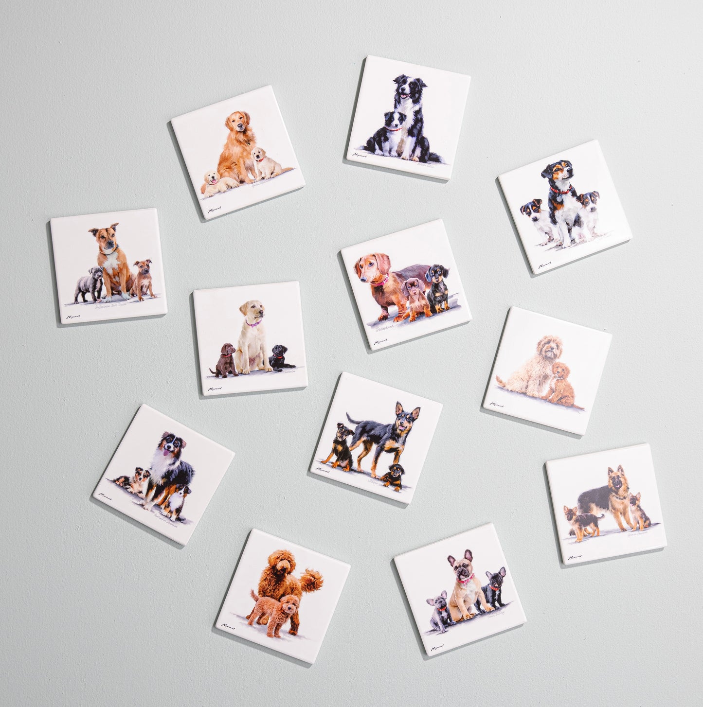 Puppy Love - Kelpie Ceramic Coaster
