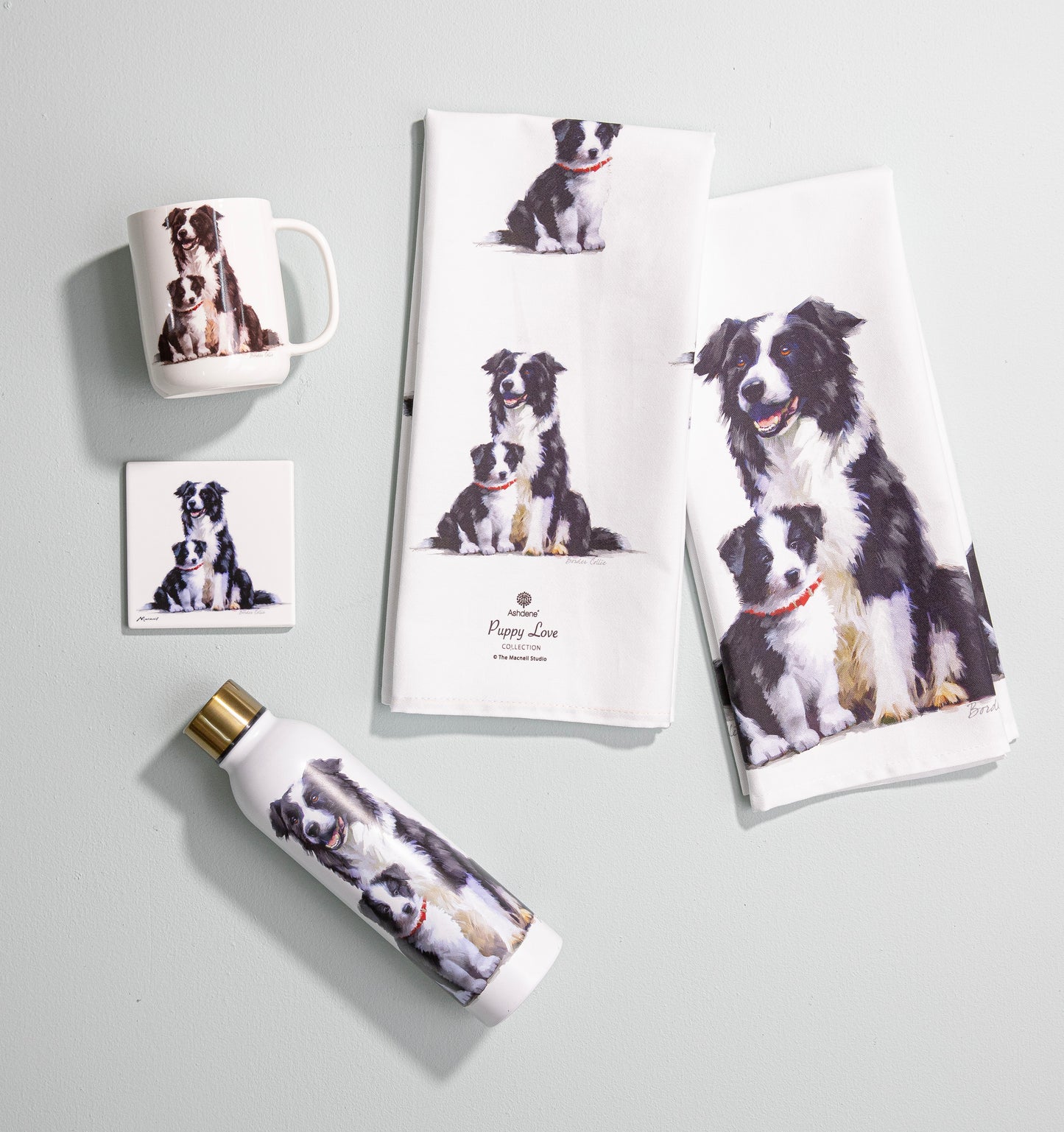 Puppy Love - Border Collie Drink Bottle