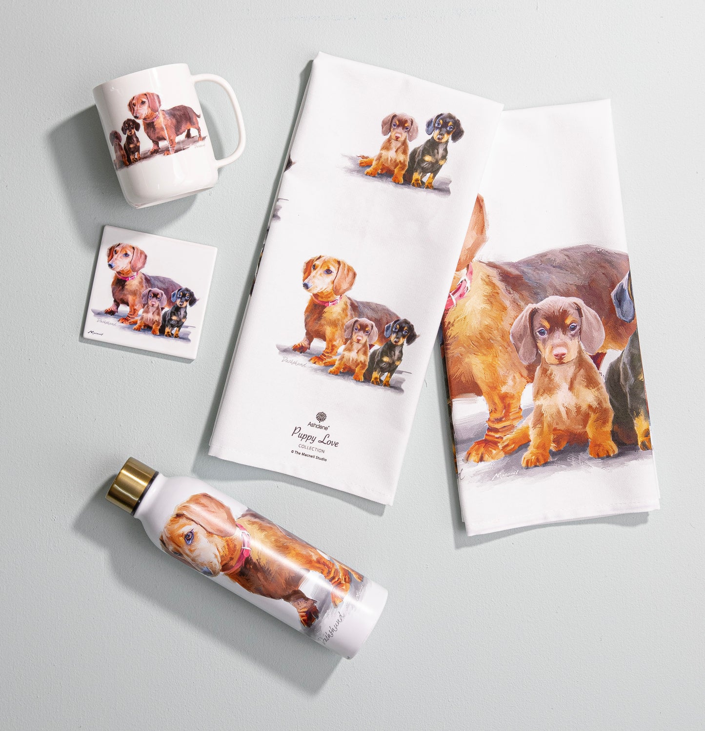 Puppy Love - Dachshund Ceramic Coaster