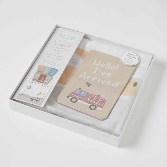 Milestone Muslin Set - Transport