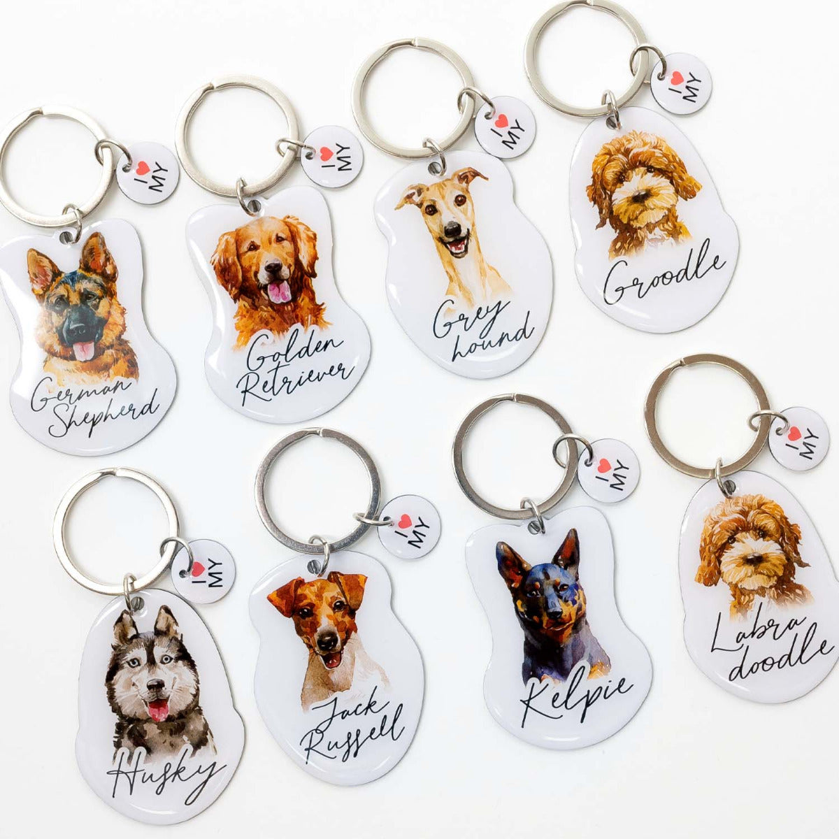 Pet Keyring - Golden Retriever