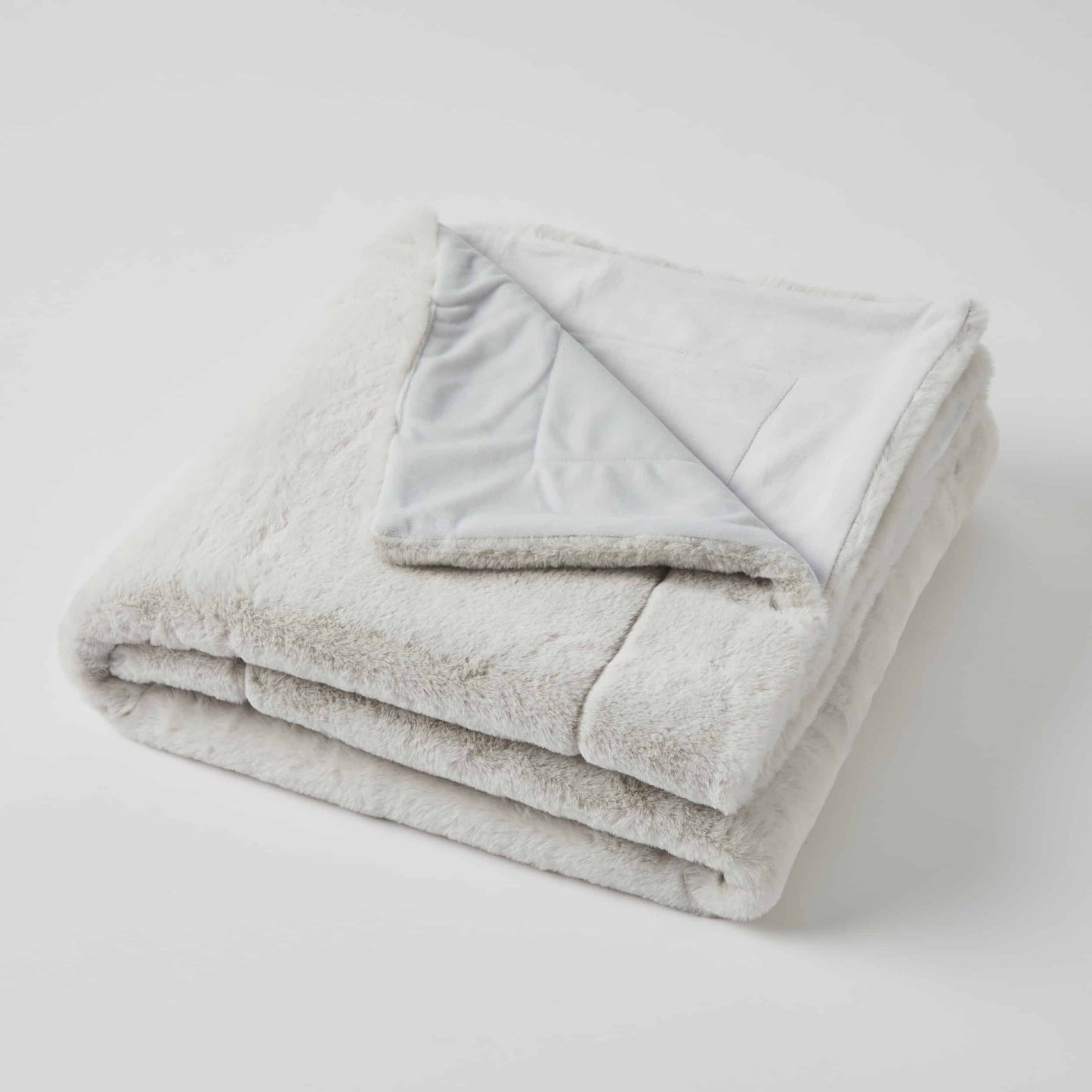 Muse Faux Fur Throw - Grey