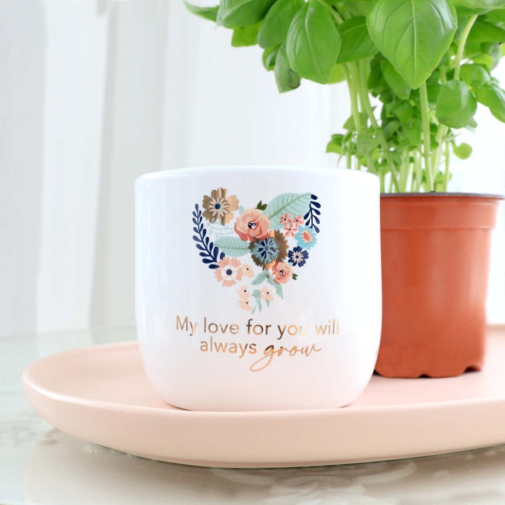 My Love For You Floral Planter