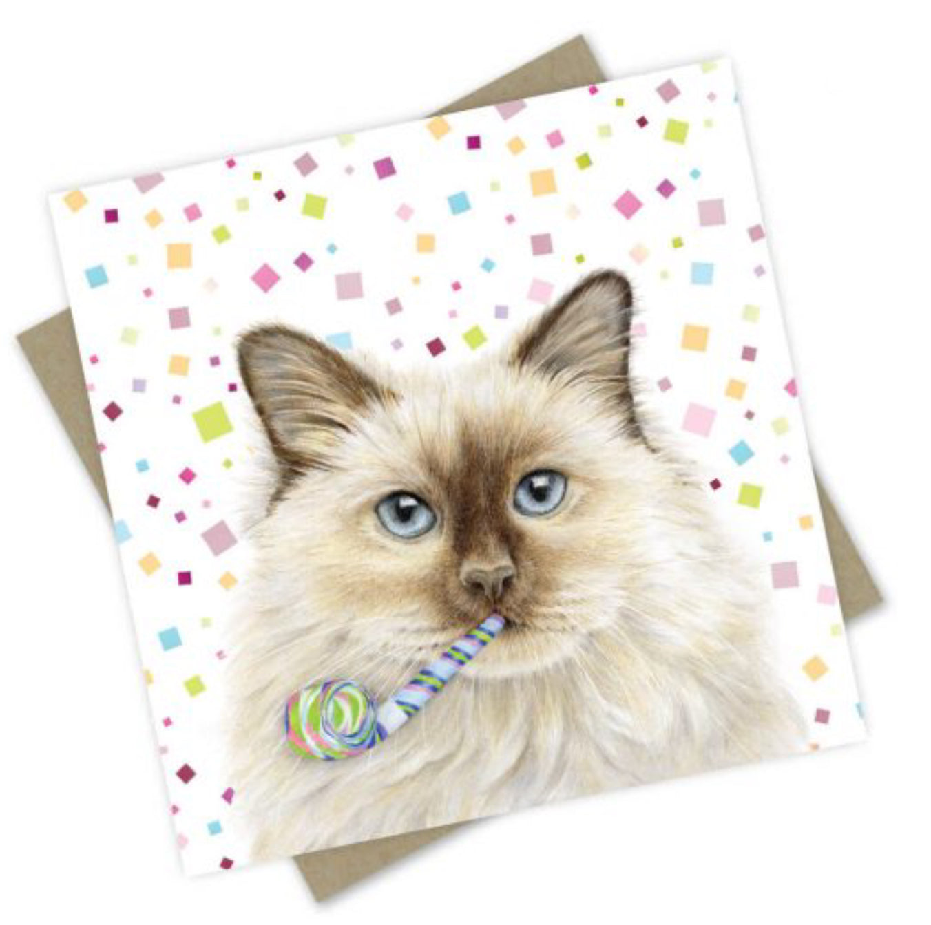 Card - Birthday Dogs & Cats: “Luna” the Birman