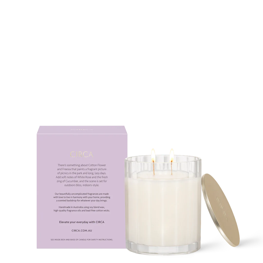 CIRCA Soy Candle 350g - Cotton Flower & Freesia
