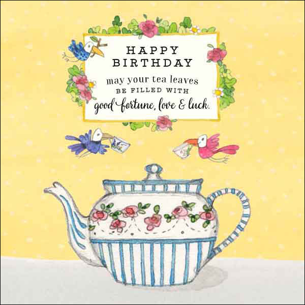 Twigseeds Card - Birthday Tea Leaves
