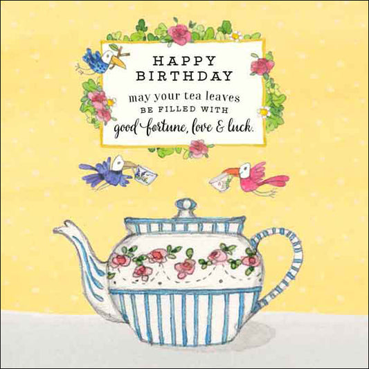 Twigseeds Card - Birthday Tea Leaves