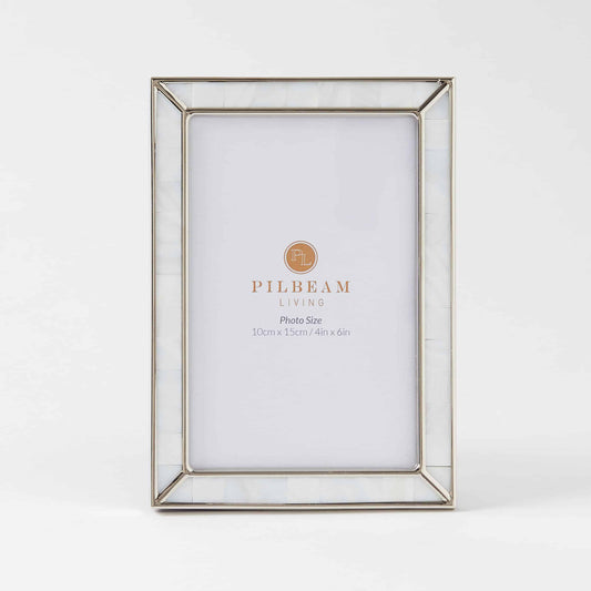 Perla Silver 4 x 6" Photo Frame
