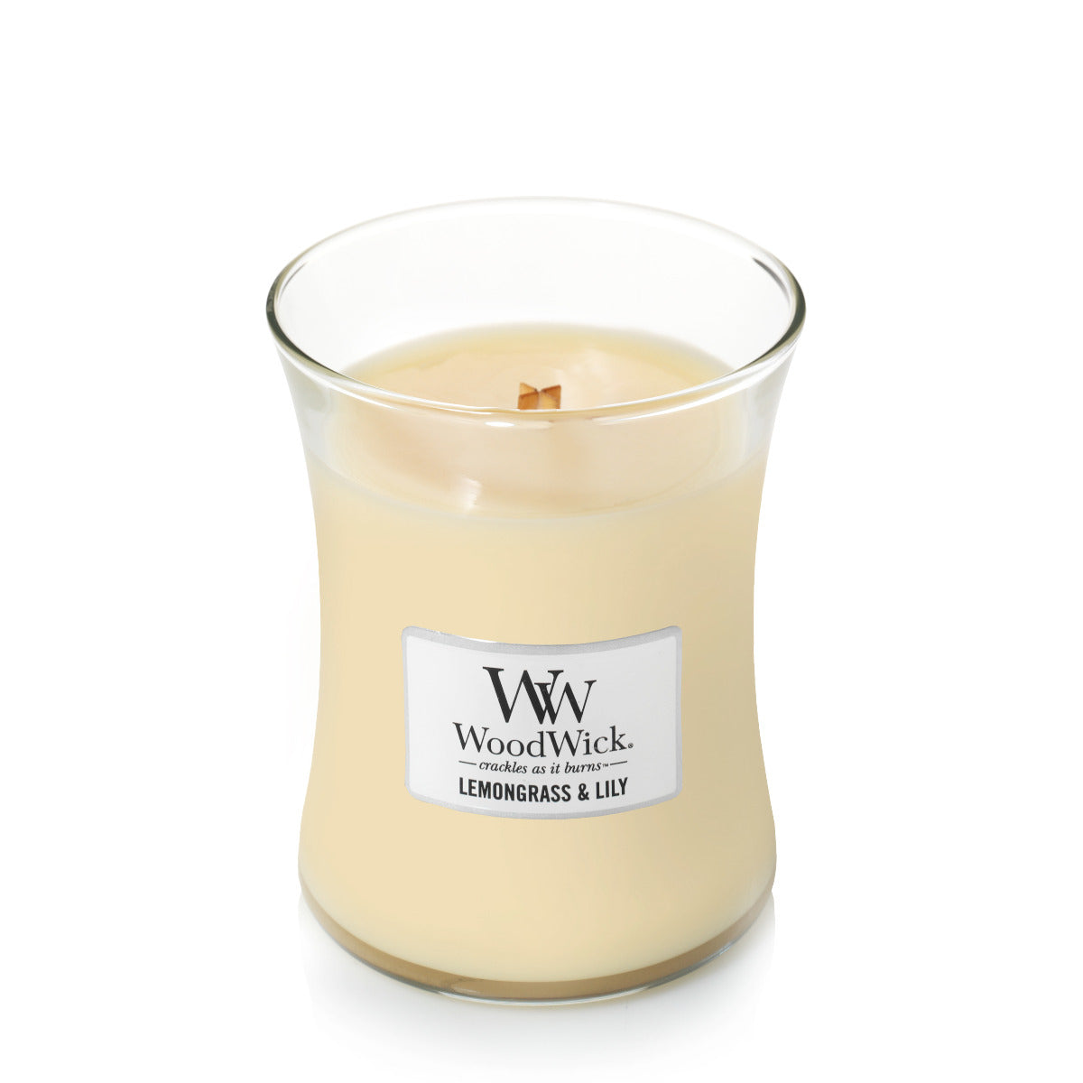 WoodWick Medium Candle - Lemongrass & Lily