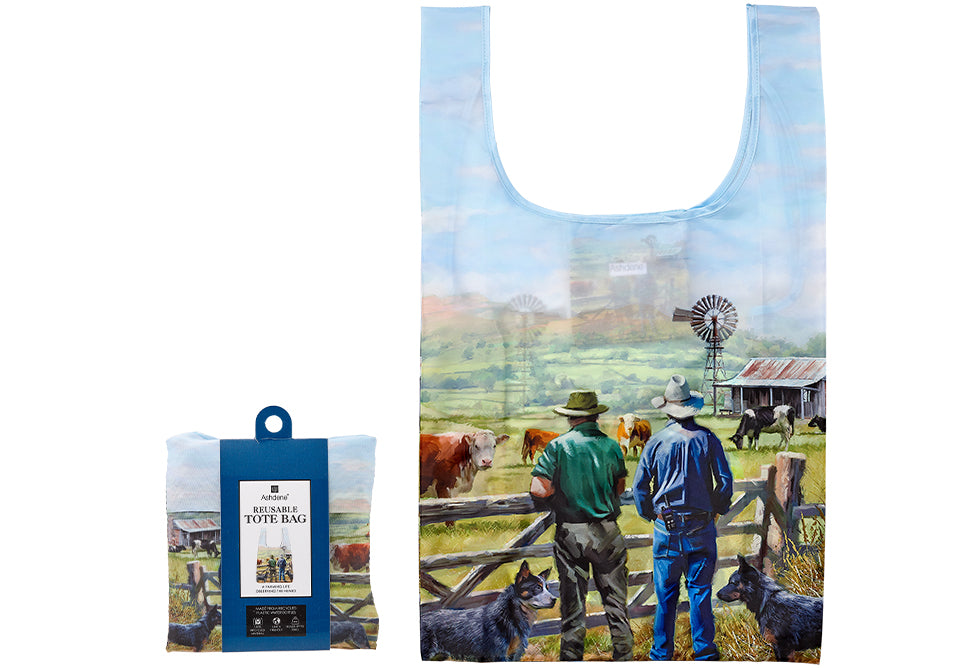 A Farming Life - Observing The Herd Reusable Shopping Bag