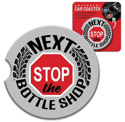 Ceramic Absorbent Car Coaster - Next Stop Bottle Shop