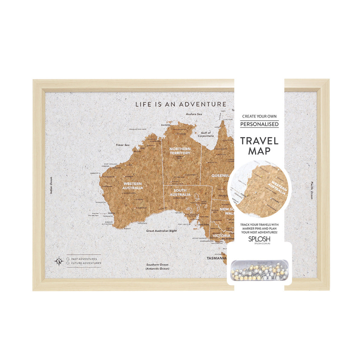 Small Travel Board - Australia Map