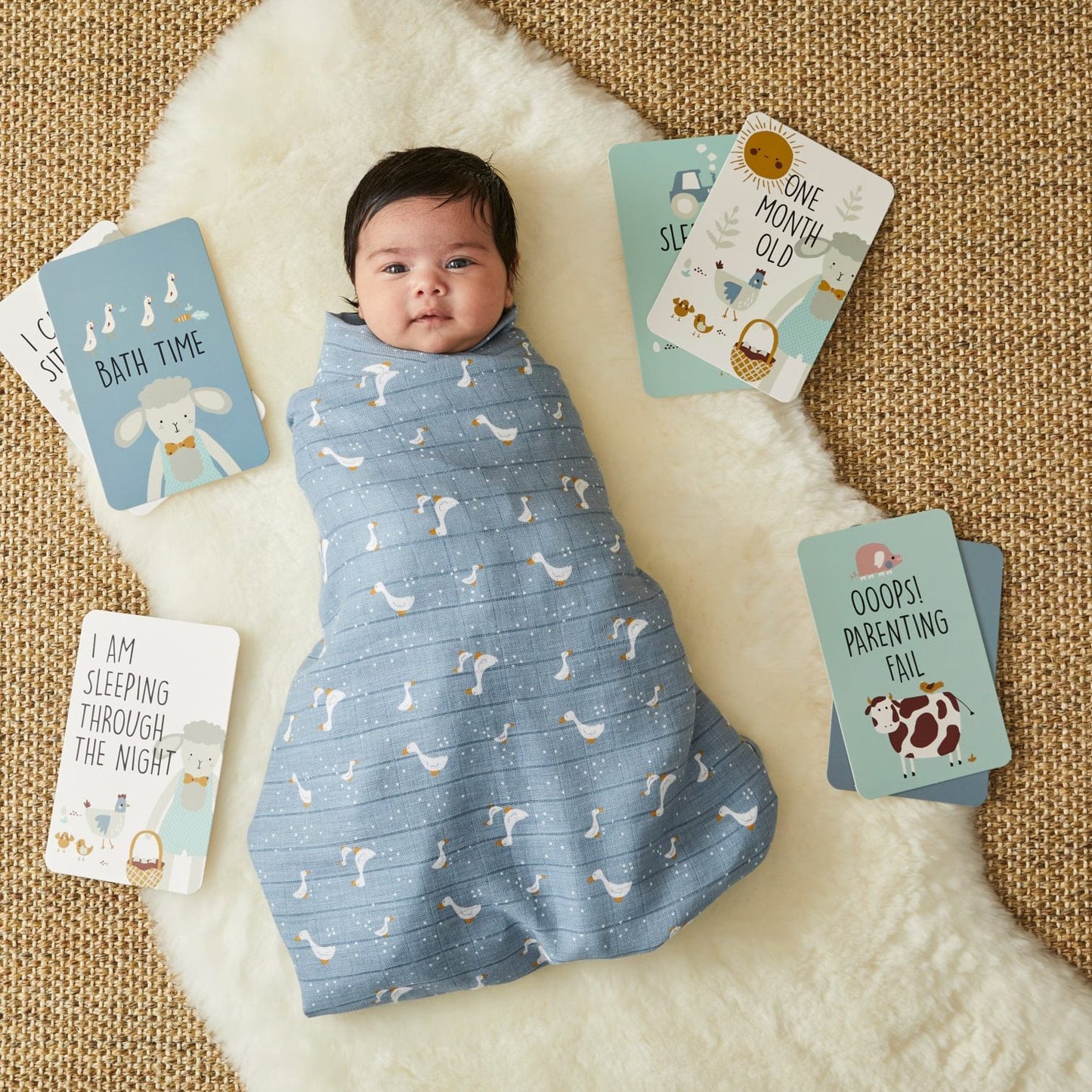 Farm Fun Baby Milestone Cards