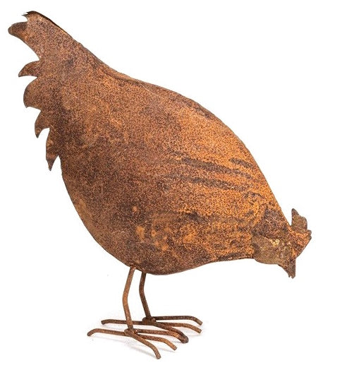 Rust Feeding Chicken (Large)