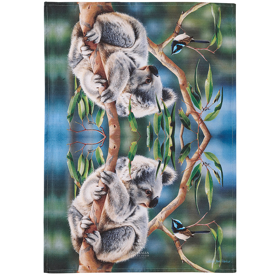 Fauna of Aus - Koala & Wren Kitchen Towel